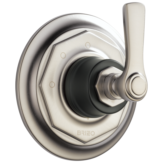 BRIZO Rook 3-Function Diverter Trim — Luxe Nickel  /Matte Black