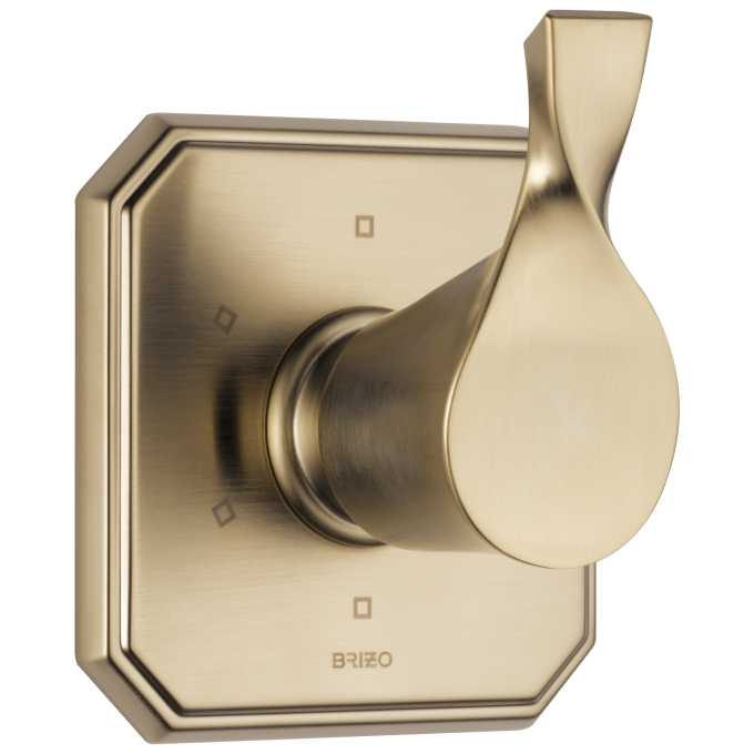 BRIZO Virage 6-Function Diverter Trim — Luxe Gold