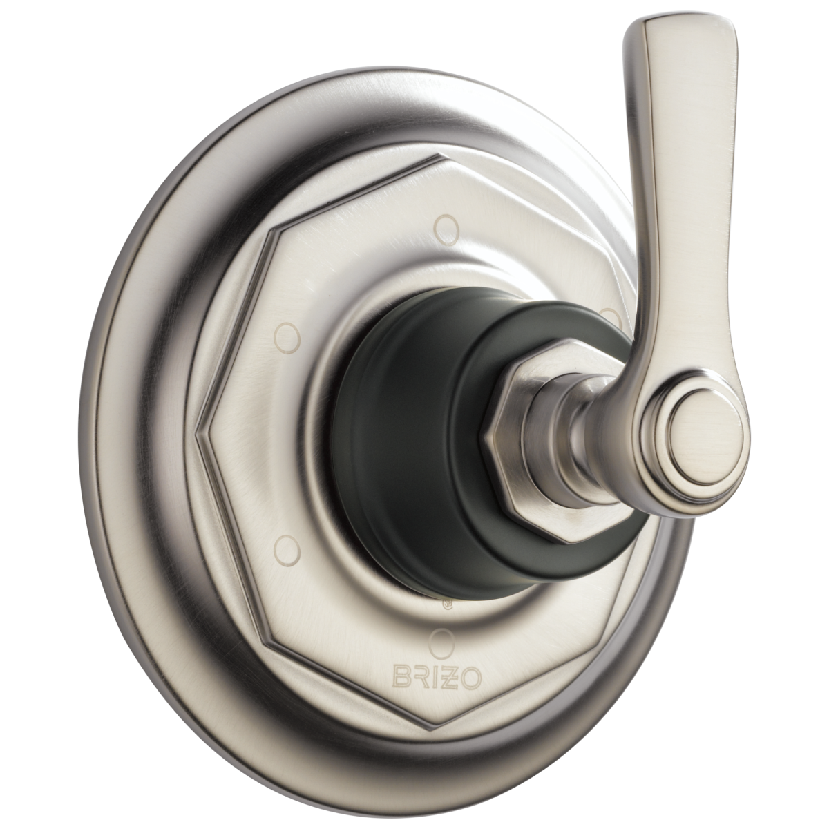 BRIZO Rook 6-Function Diverter Trim — Luxe Nickel  /Matte Black