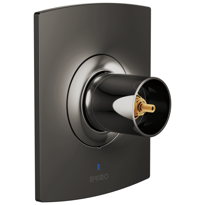 BRIZO Kintsu Pressure Balance Valve Only Trim - Less Handle — Brilliance Black Onyx