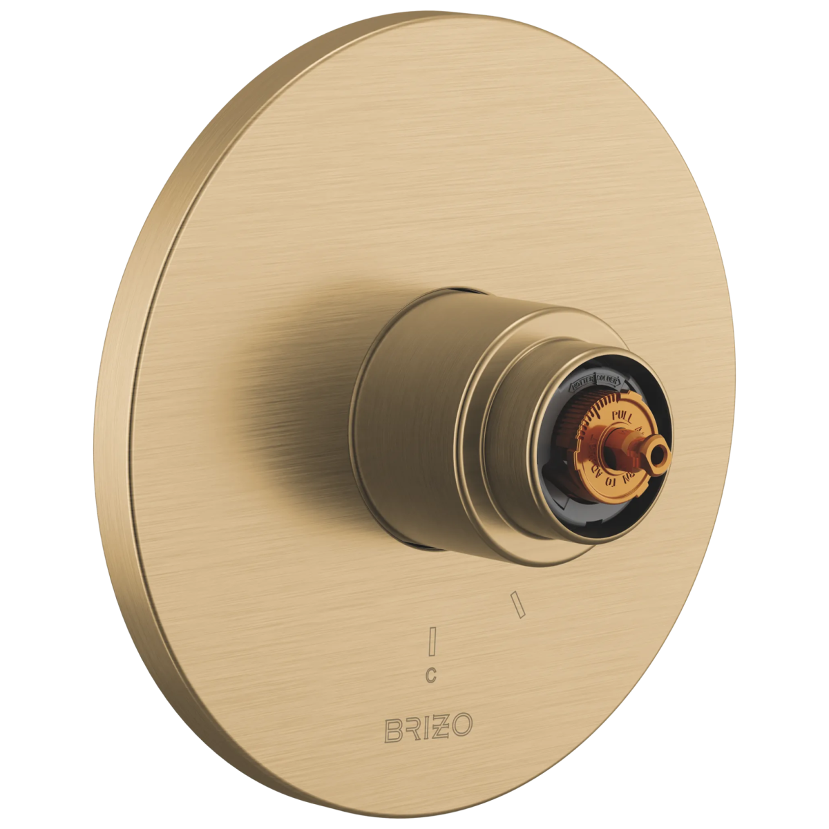 BRIZO Roccesco Pressure Balance Valve Only Trim - Less Handle — Luxe Gold