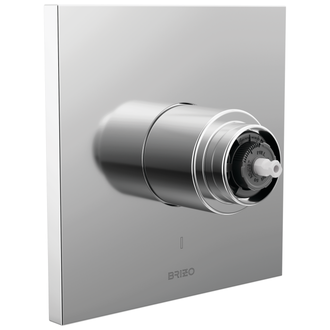 BRIZO Frank Lloyd Wright Pressure Balance Valve Only Trim - Less Handle — Chrome