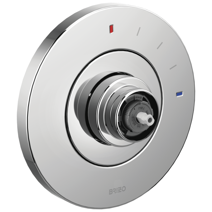 BRIZO Litze Pressure Balance Valve Only Trim - Less Handle — Chrome