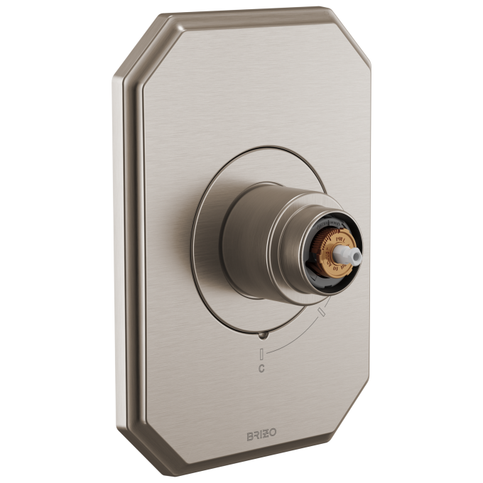 BRIZO Beauclere Pressure Balance Valve Only Trim - Less Handle — Luxe Nickel