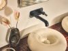 BRIZO Roccesco Single-Handle Wall Mount Lavatory Bent Lever Handle Kit — Matte Black