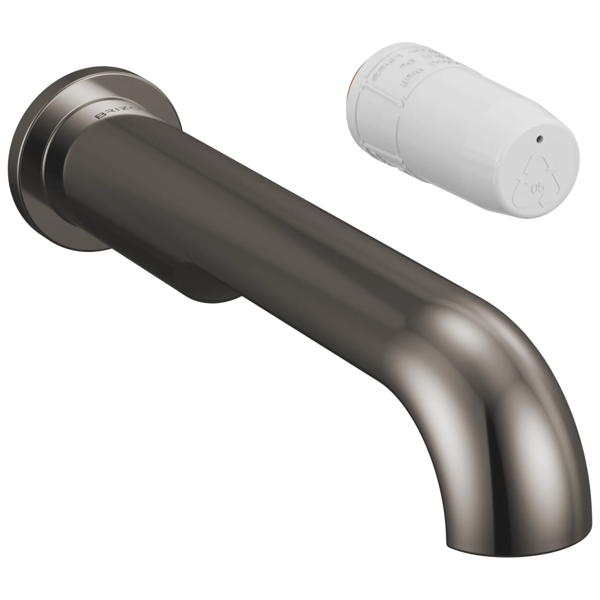 BRIZO Roccesco Single-Handle Wall Mount Lavatory Faucet - Less Handle — Brilliance Black Onyx