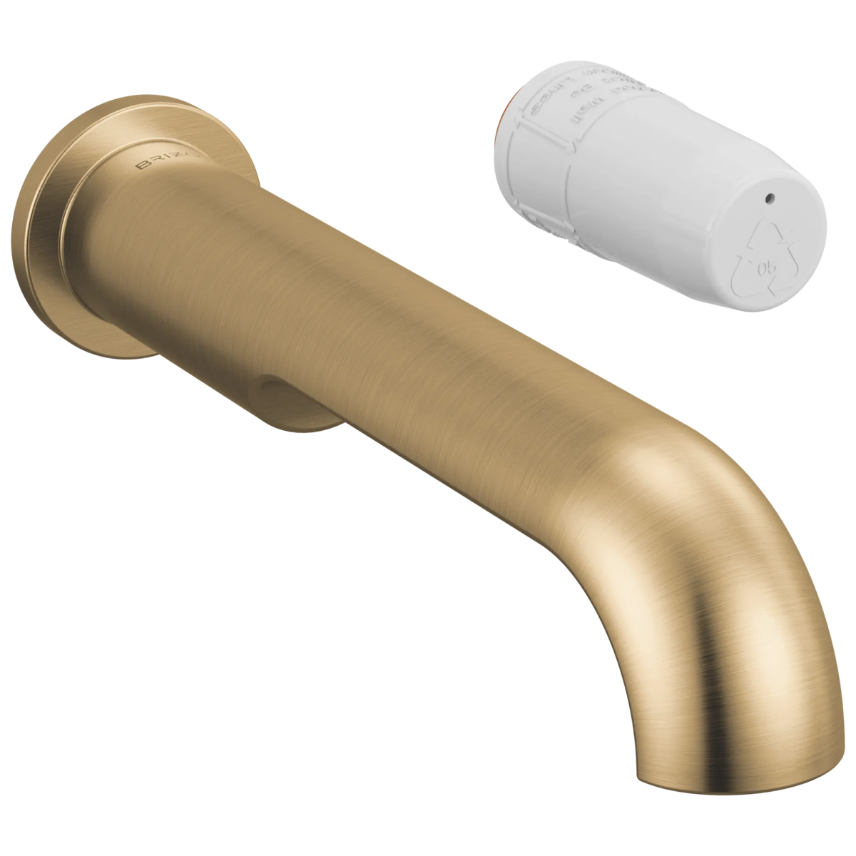 BRIZO Roccesco Single-Handle Wall Mount Lavatory Faucet - Less Handle — Luxe Gold
