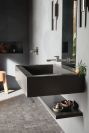BRIZO Frank Lloyd Wright Single-Handle Wall Mount Lavatory Faucet 1.2 GPM — Luxe Steel
