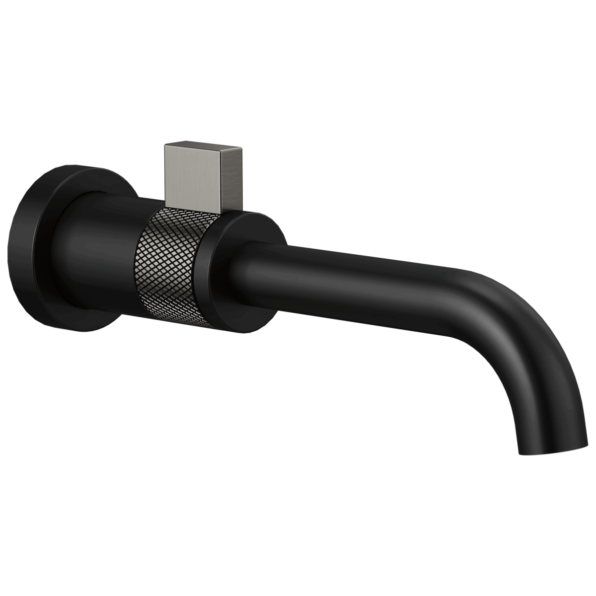 BRIZO Litze Wall Mount Lavatory — MATTE BLACK/LUXE STEEL