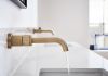 BRIZO Litze Single-Handle Wall Mount Lavatory Faucet 1.5 GPM — Luxe Gold