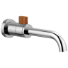 Polished Chrome / Teak Wood