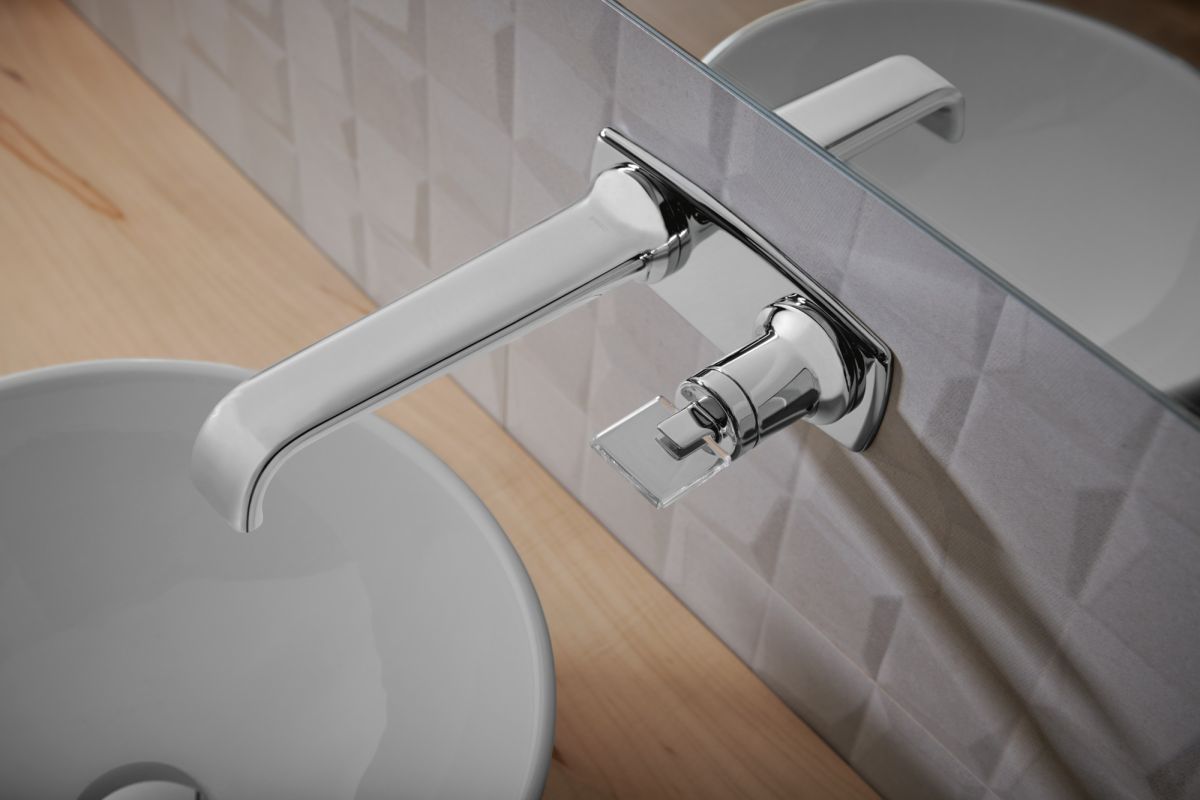 BRIZO Allaria Optional Wall Plate Lavatory Escutcheon — Chrome