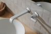 BRIZO Allaria Two-Hole, Single-Handle Wall Mount Lavatory Faucet Twist Handle Kit — Chrome
