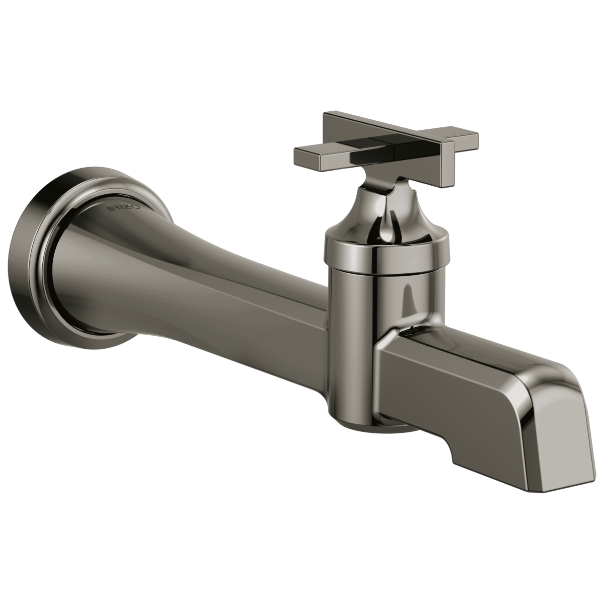 BRIZO Levoir Single-Handle Wall Mount Lavatory Faucet 1.5 GPM — Brilliance Black Onyx