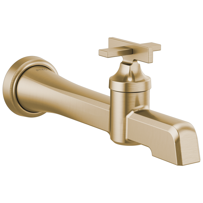 BRIZO Levoir Single-Handle Wall Mount Lavatory Faucet 1.5 GPM — Luxe Gold
