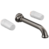 BRIZO Beauclere Two-Handle Wall Mount Lavatory Faucet - Less Handles 1.2 GPM — Brilliance Black Onyx