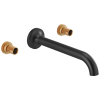 BRIZO Jason Wu for BRIZO Two-Handle Wall Mount Lavatory Faucet - Less Handles — Matte Black