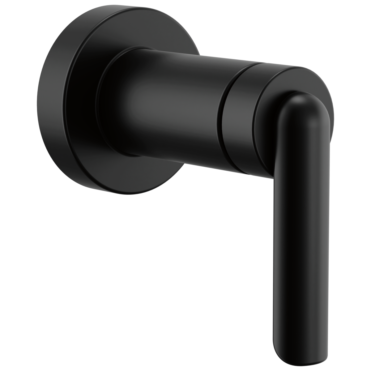 BRIZO Roccesco Sensori Volume Control Trim with Bent Lever Handle — Matte Black