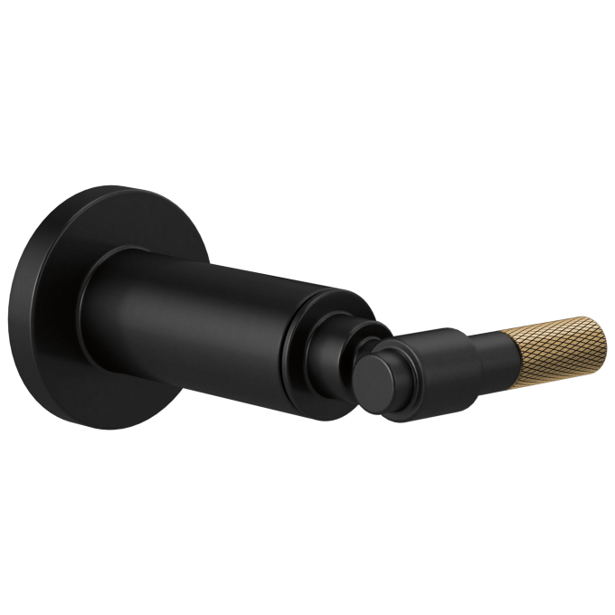 BRIZO Litze Sensori Volume Control Trim - T-Lever — Matte Black/Luxe Gold