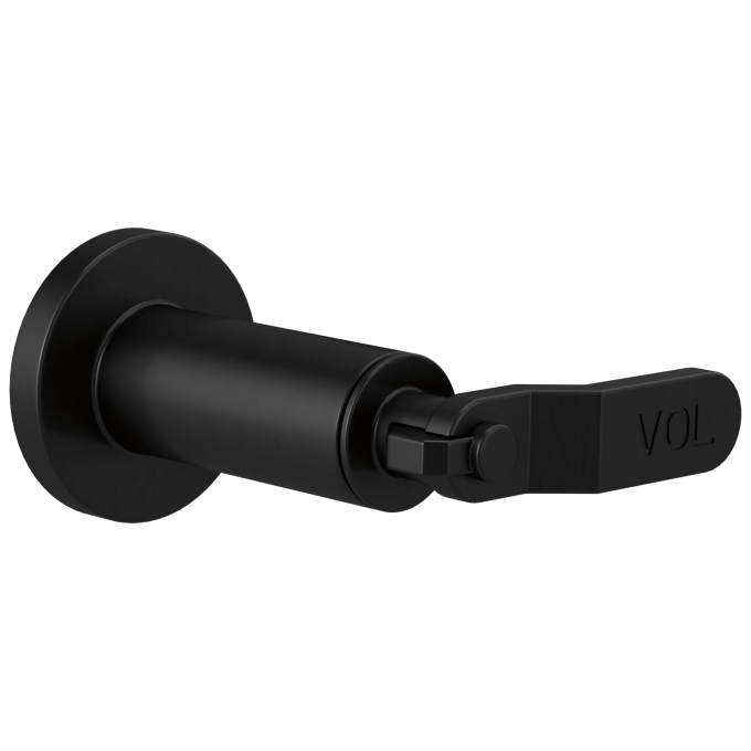 BRIZO Litze Sensori Volume Control Trim - Industrial Lever — Matte Black