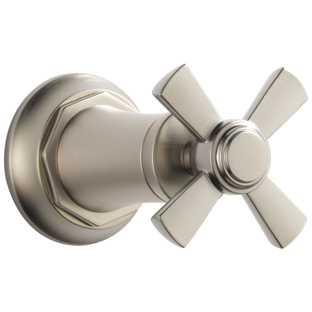 BRIZO Rook Sensori Volume Control Trim - Cross — Luxe Nickel