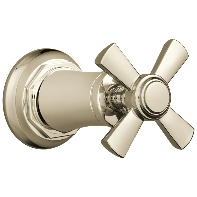 BRIZO Rook Sensori Volume Control Trim - Cross — Polished Nickel
