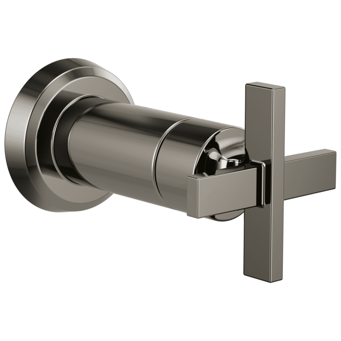 BRIZO Levoir Sensori Volume Control Trim Cross — Brilliance Black Onyx