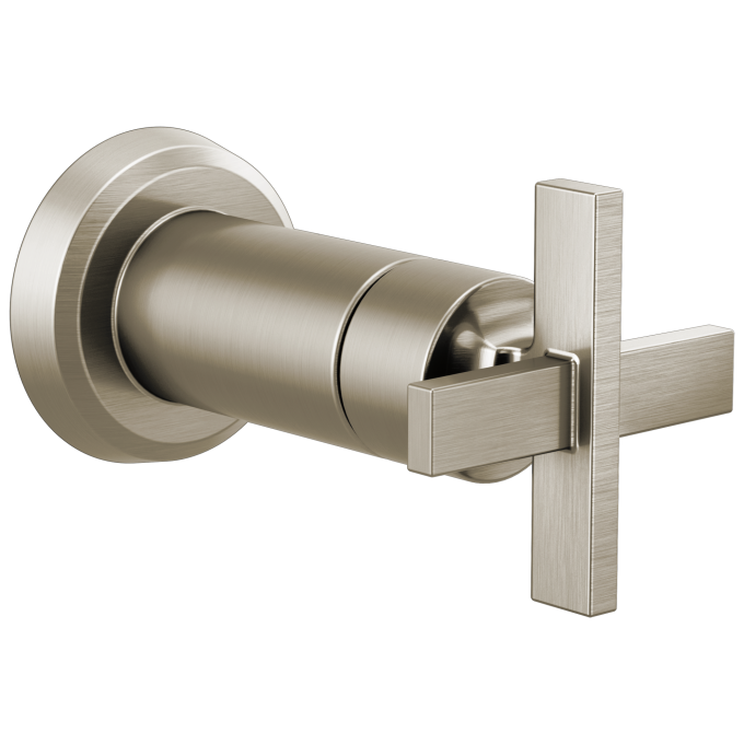 BRIZO Levoir Sensori Volume Control Trim Cross — Luxe Nickel