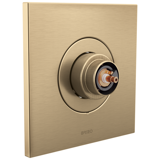BRIZO Frank Lloyd Wright Sensori Thermostatic Valve Trim - Less Handle — Luxe Gold