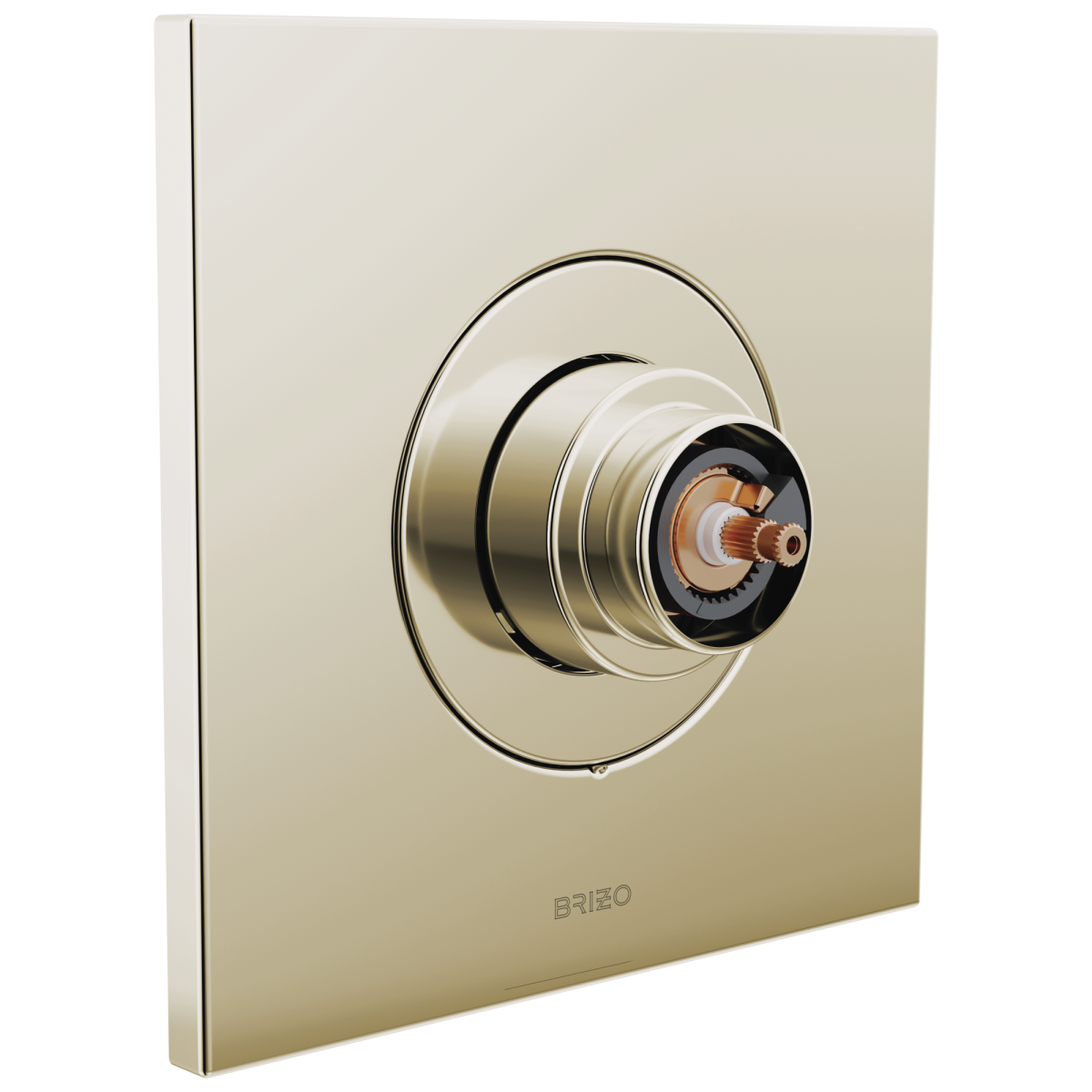 BRIZO Frank Lloyd Wright Sensori Thermostatic Valve Trim - Less Handle — Polished Nickel
