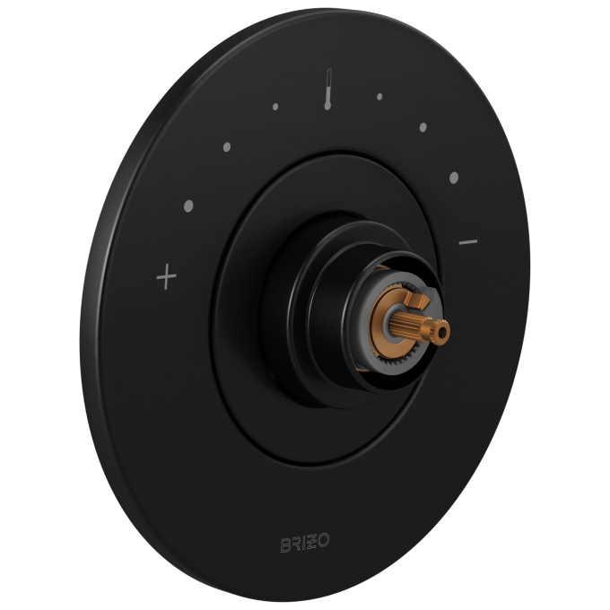 BRIZO Litze Sensori Thermostatic Valve Trim - Less Handle — Matte Black