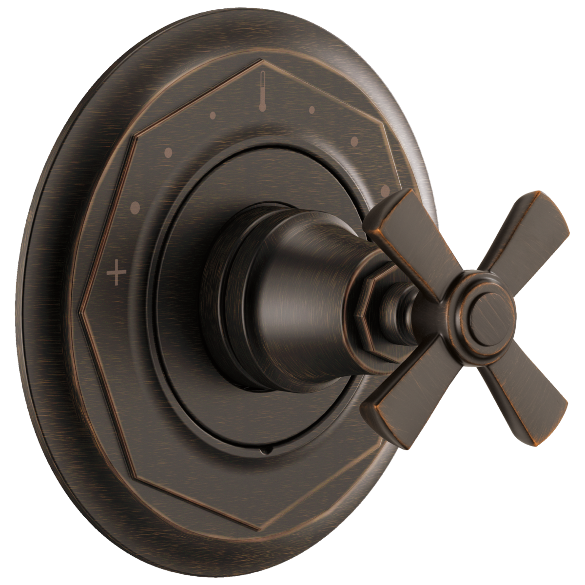 BRIZO Rook Sensori Thermostatic Valve Trim - Cross — Venetian Bronze
