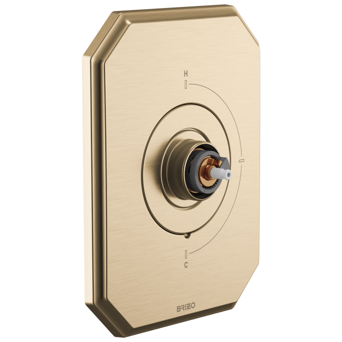 BRIZO Beauclere Sensori Thermostatic Valve Trim - Less Handle — Luxe Gold