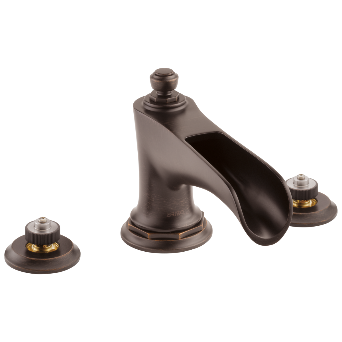 BRIZO Rook Roman Tub with Channel Spout - Less Handles — Venetian Bronze