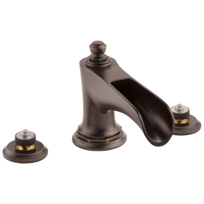 BRIZO Rook Roman Tub with Channel Spout - Less Handles — Venetian Bronze