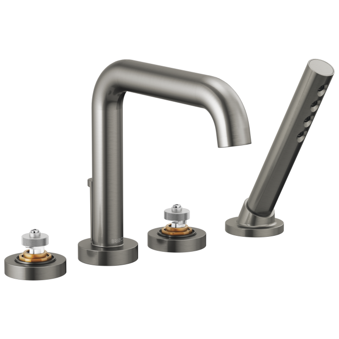 BRIZO Litze Roman Tub with Handshower - Less Handles — Luxe Steel