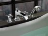 BRIZO Rook Roman Tub Trim with Hand Shower - Less Handles — Chrome