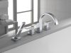 BRIZO Siderna Roman Tub Faucet with Hand Shower - Less Handles — Chrome