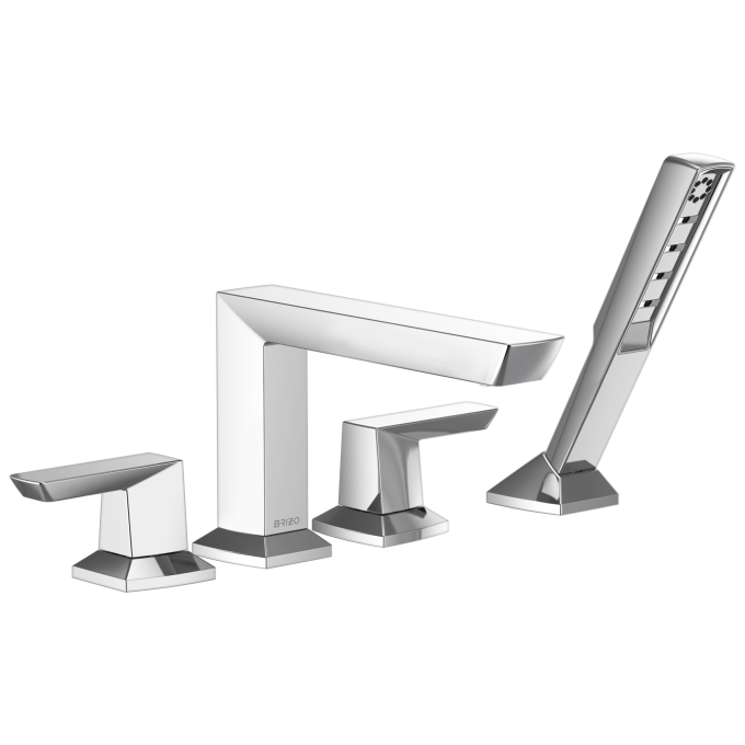 BRIZO Vettis Roman Tub Faucet With Handshower — Chrome