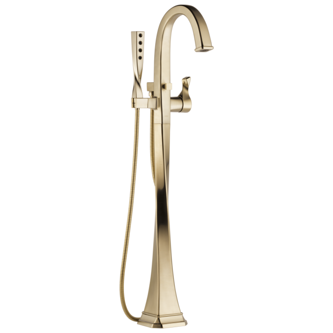 BRIZO Virage Single-Handle Freestanding Tub Filler — Luxe Gold