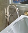 BRIZO Virage Single-Handle Freestanding Tub Filler — Polished Nickel