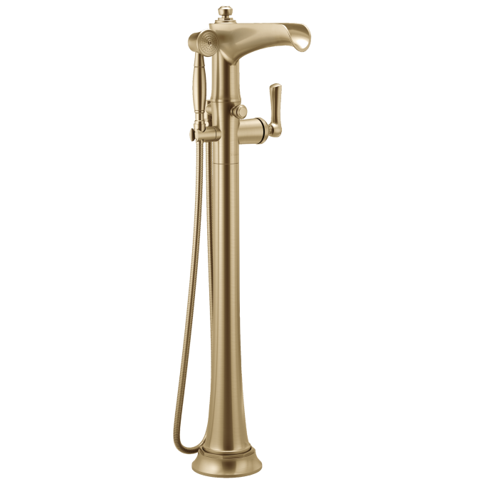 BRIZO Rook Single-Handle Freestanding Tub Filler — Luxe Gold