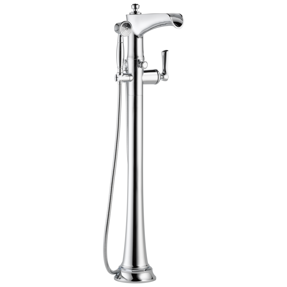 BRIZO Rook Freestanding Floor Mount Tub Filler — Chrome