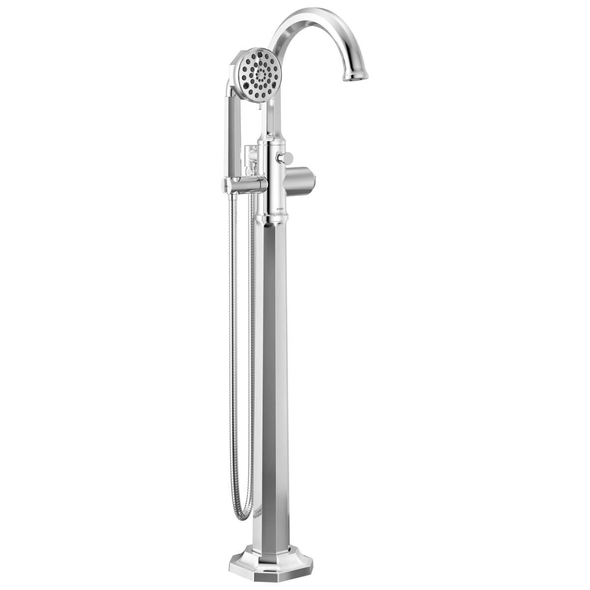 BRIZO Beauclere Single-Handle Freestanding Tub Filler - Less Handle — Chrome