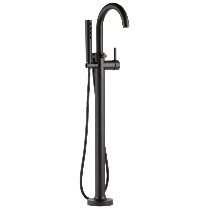 BRIZO Jason Wu for BRIZO Single-Handle Freestanding Tub Filler — Matte Black