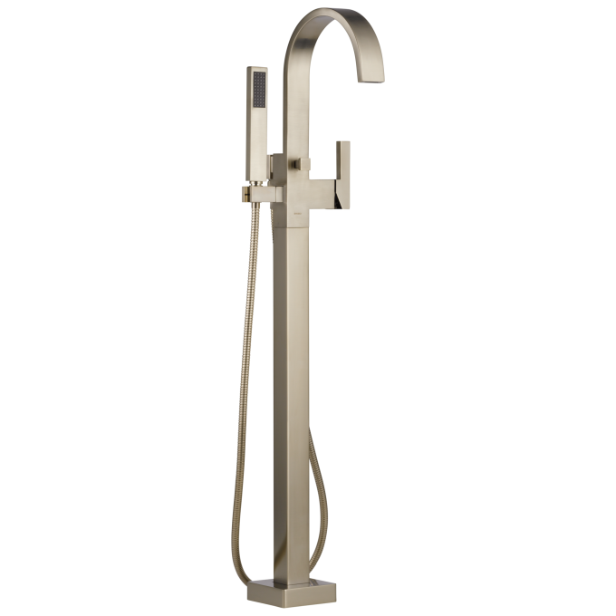 BRIZO Siderna Single-Handle Freestanding Tub Filler — Brushed Nickel