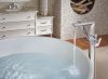 BRIZO Vettis Single-Handle Floor Mount Tub Filler — Chrome