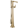 BRIZO Levoir Single-Handle Floor Mount Tub Filler — Luxe Gold