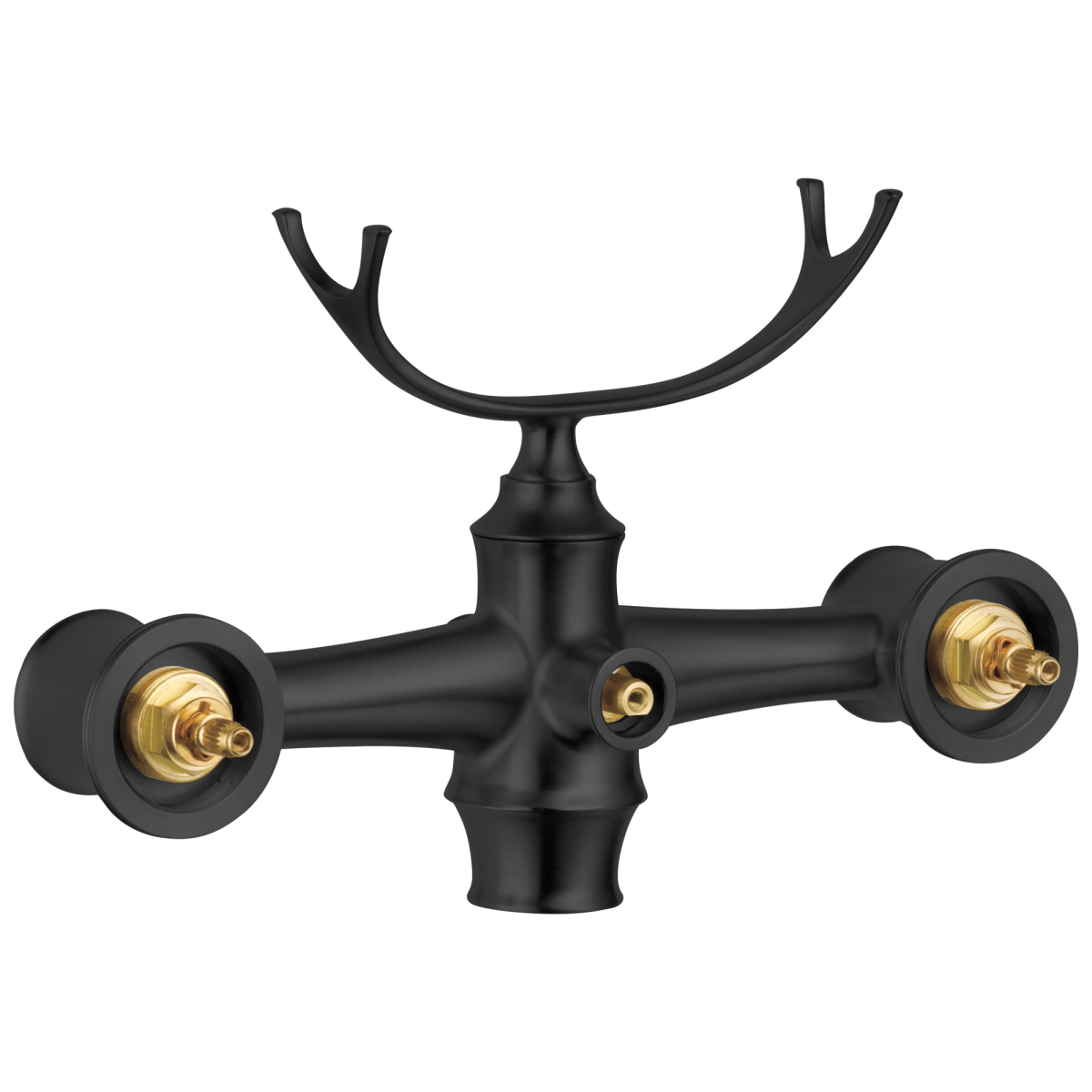 BRIZO Other Two-Handle Freestanding Tub Filler Body Assembly Trim - Less Handles — Matte Black