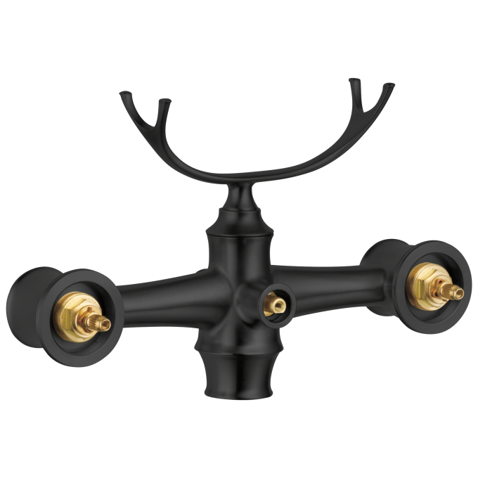 BRIZO Other Two-Handle Freestanding Tub Filler Body Assembly Trim - Less Handles — Matte Black